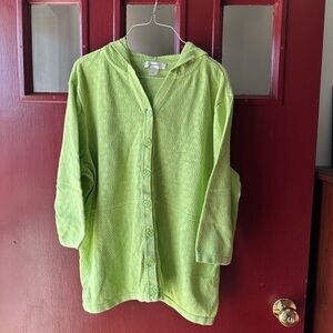 CJ Banks Light Green Knit Sweater